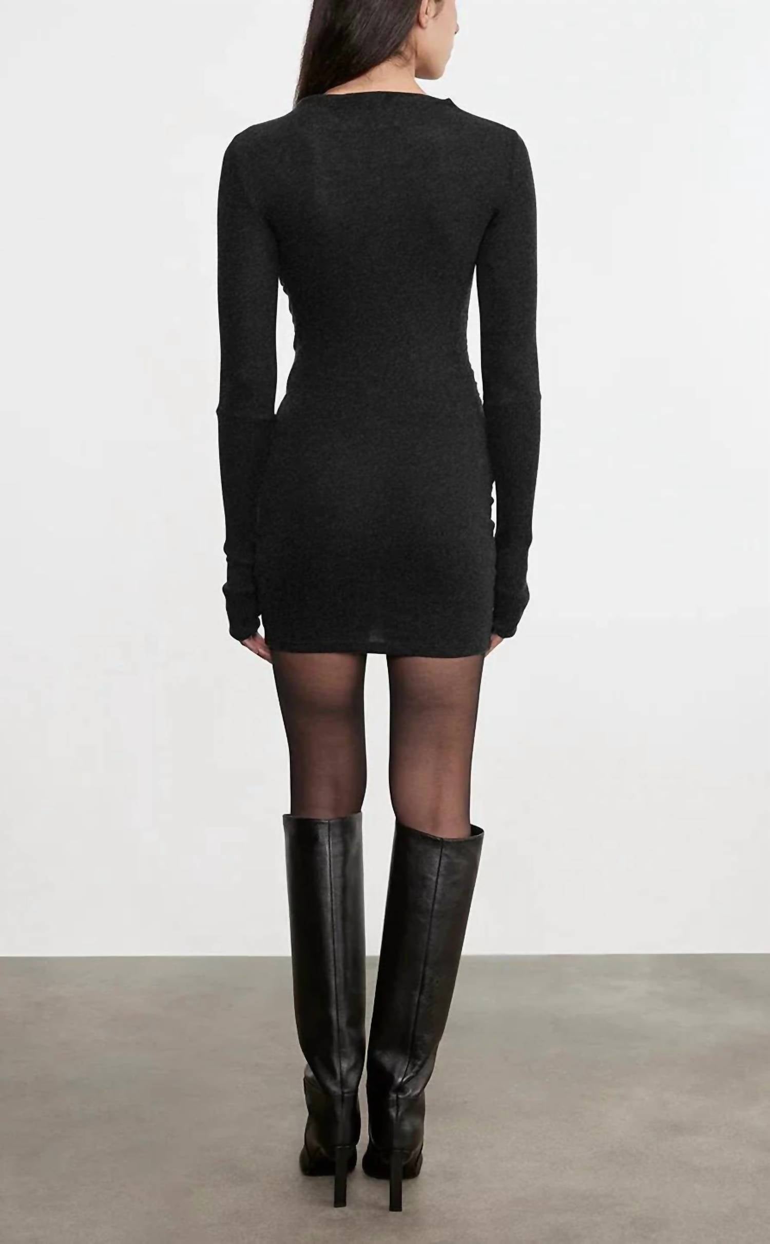 Enza Costa - Cashmere Twist Dress With Thumbholes