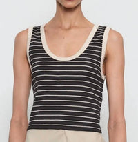Enza Costa - Stripe Classic U Tank
