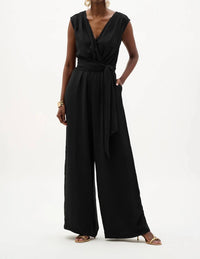 Joseph Ribkoff - Wrap Wide Leg Pull-on Jumpsuit