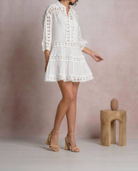 Elan - 3/4 Sleeve Mini Dress