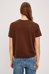 Rails Cotton Cashmere T-Shirt in espresso - women's t-shirt - alternate view