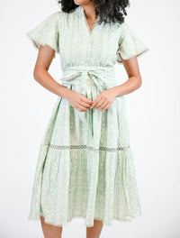 VICTORIA DUNN Brynley Lush Meadow Dress in green - women's dress - alternate view