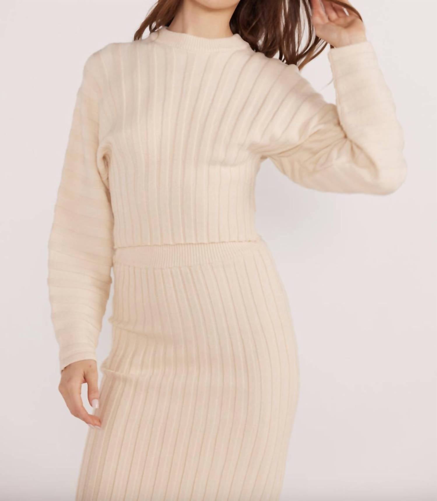 Minkpink - Layla Sculpted 3d Rib Sweater