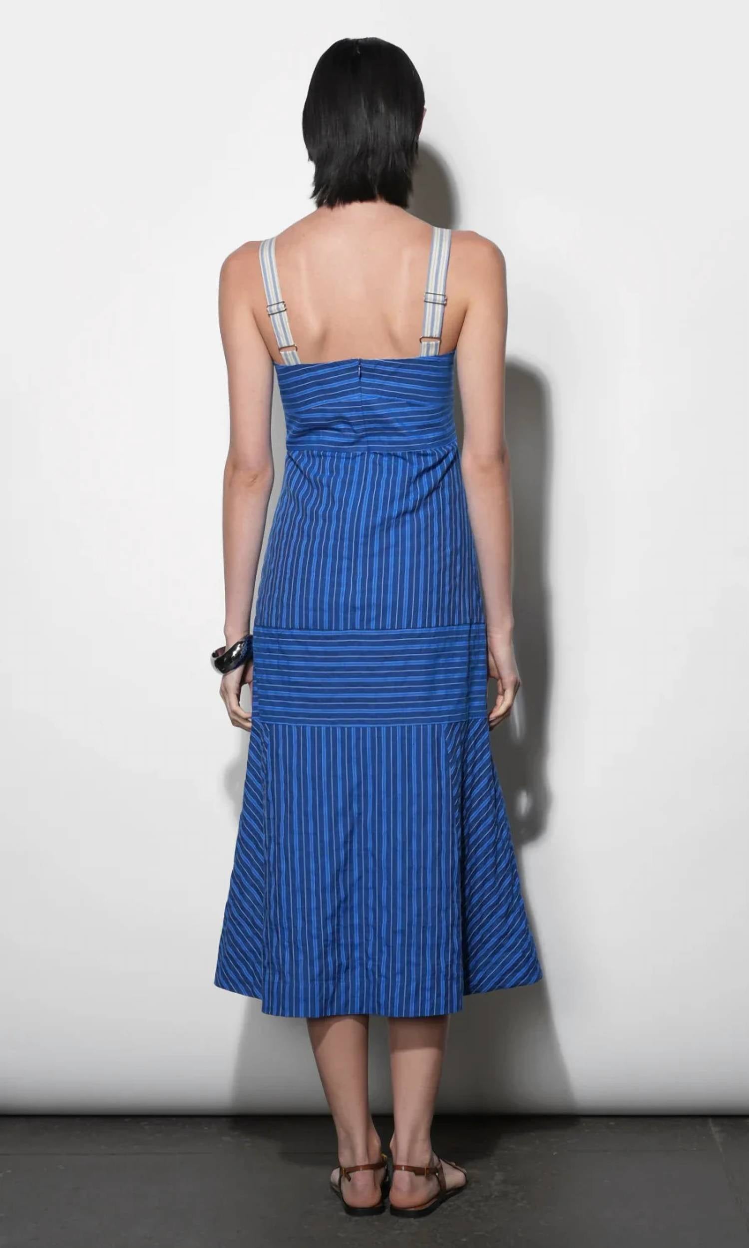 Greylin - Gail Stripe Midi Dress