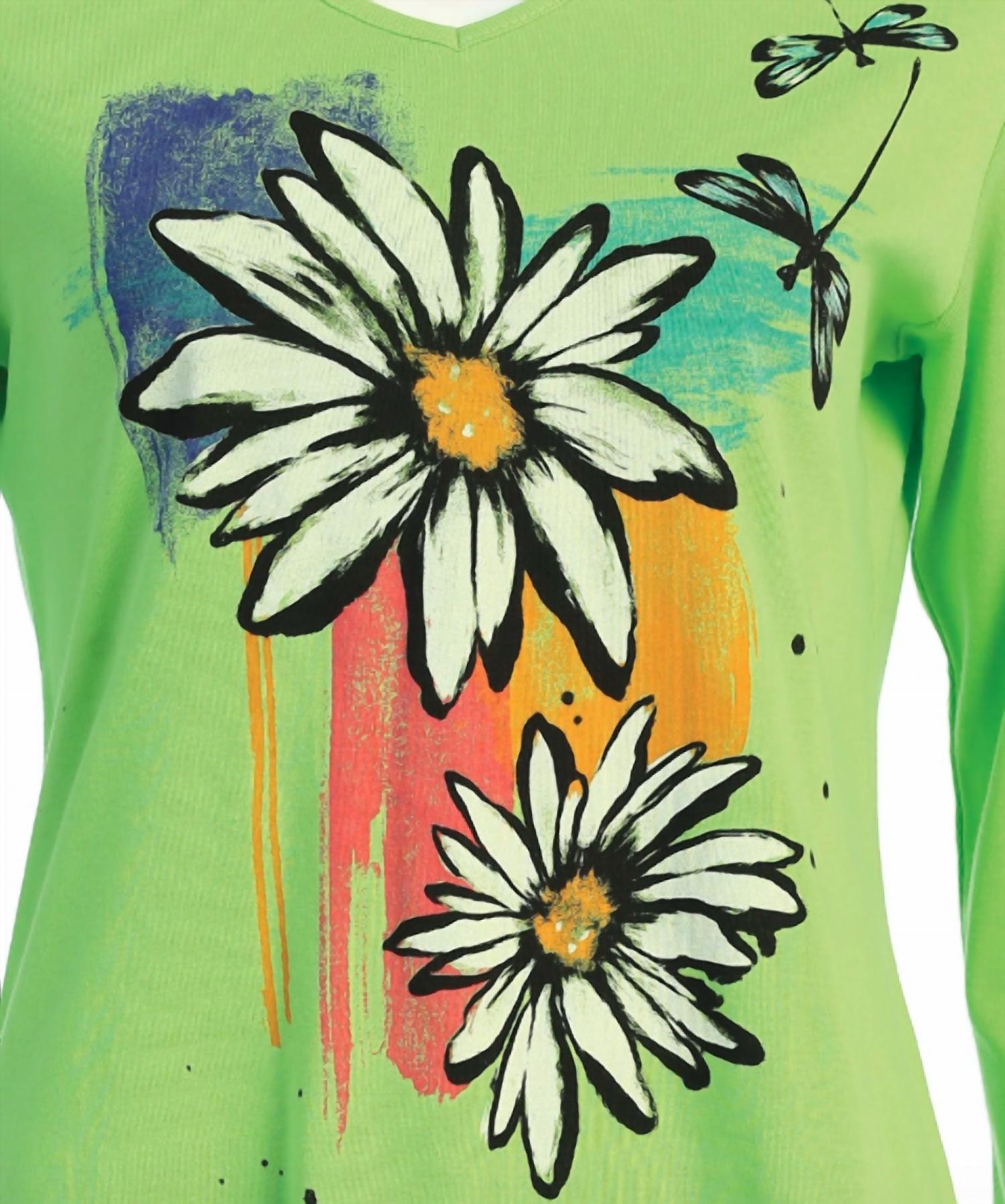 Jess & Jane - Women's Twins Printed Cotton Top