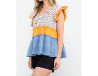 Thml - Mixed Print Top