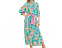Jade - Elastic V-neck Maxi Dress