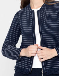 Kinross - Textured Fringe Cardigan