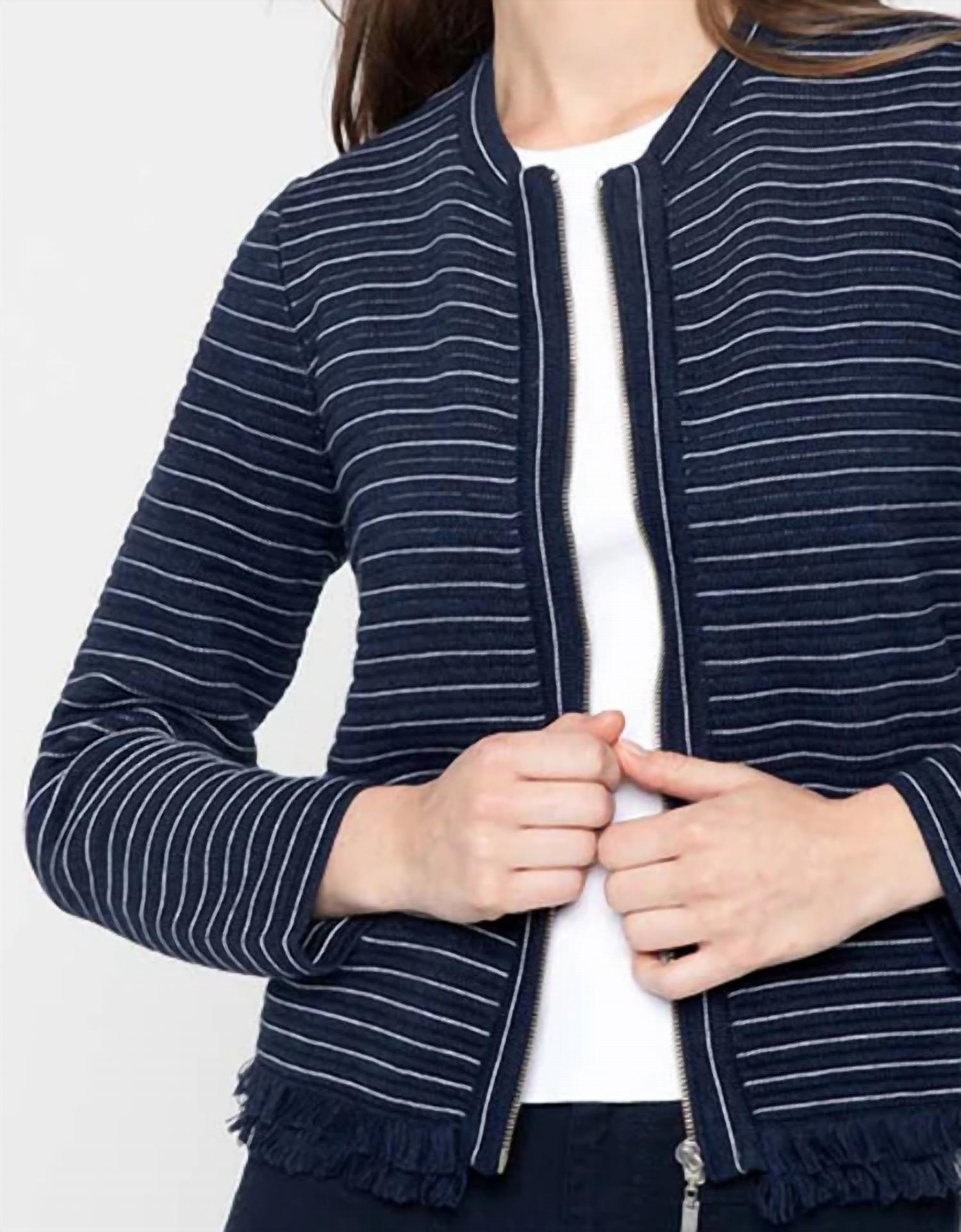 Kinross - Textured Fringe Cardigan