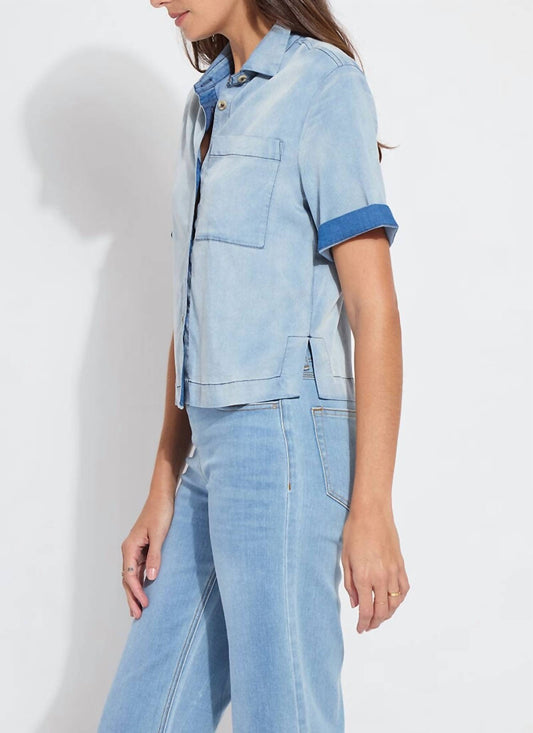 Lysse - Bianca St Chambray Short Sleeve Top