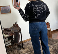 Lucky & Blessed - Boot Stitch Saddle Knit Cardigan