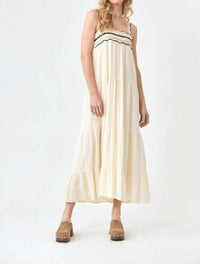 Mint Exclusives Nakara Dress in ivory - women's dress