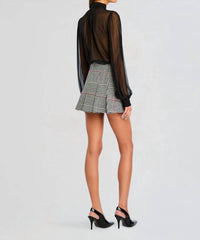 RETROFETE Farrimma Mini Skirt in glen plaid - women's skirt - alternate view