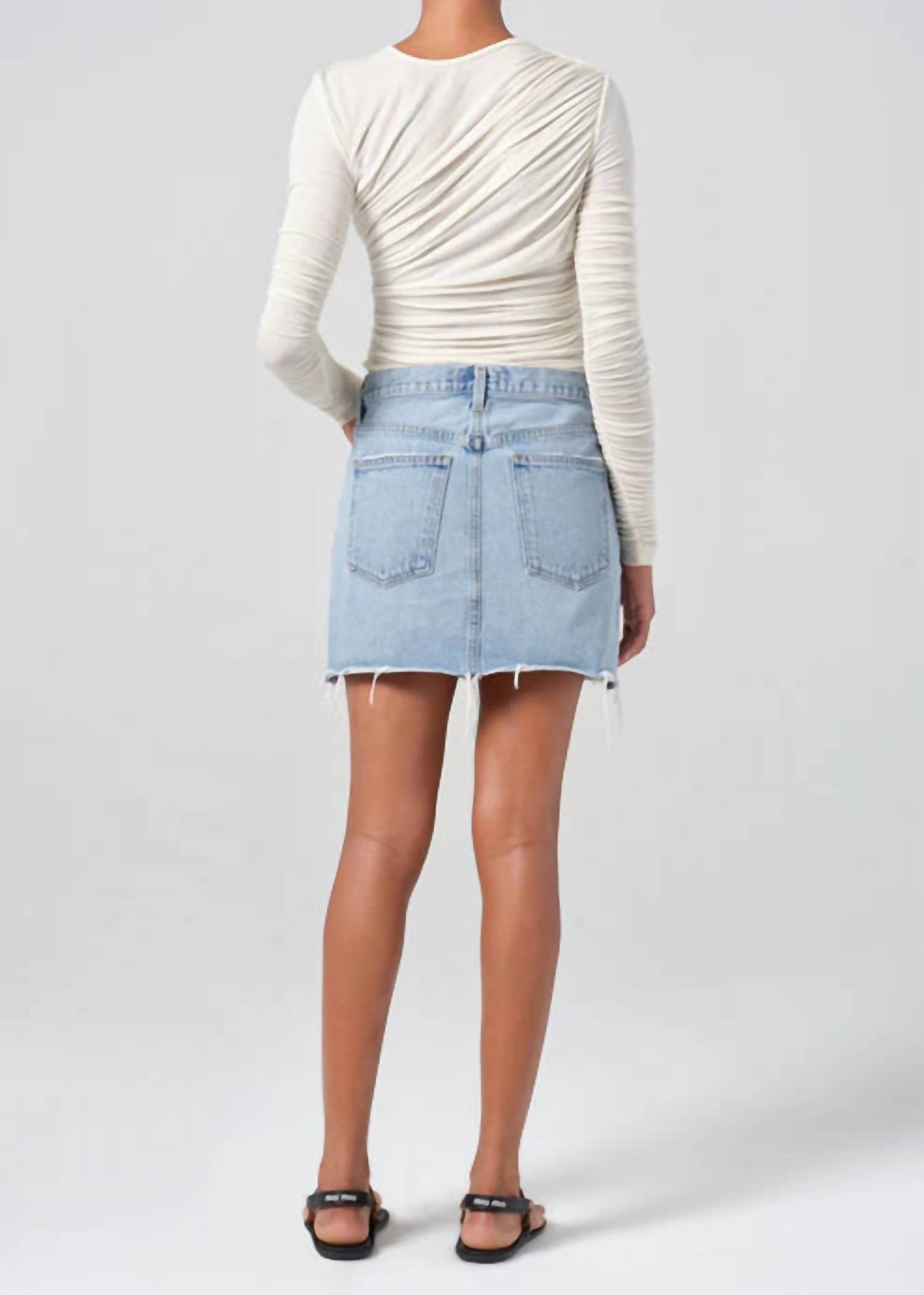 Agolde - V-Waist Mini Skirt
