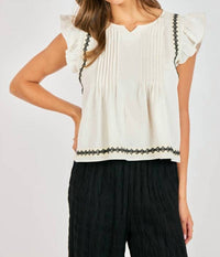 Sadie & Sage - Memory Lane Ruffle Top