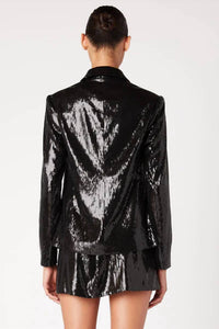 Blanknyc - Double Notched Sequin Blazer