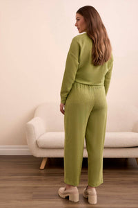 Tribal - Two-tone Crinkle Flowy Pants