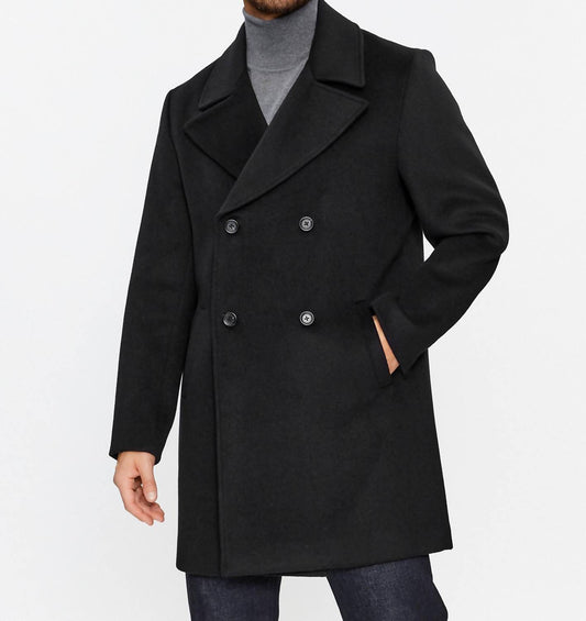 Guess - Bel-air Melton Wool Blend Pea Coat