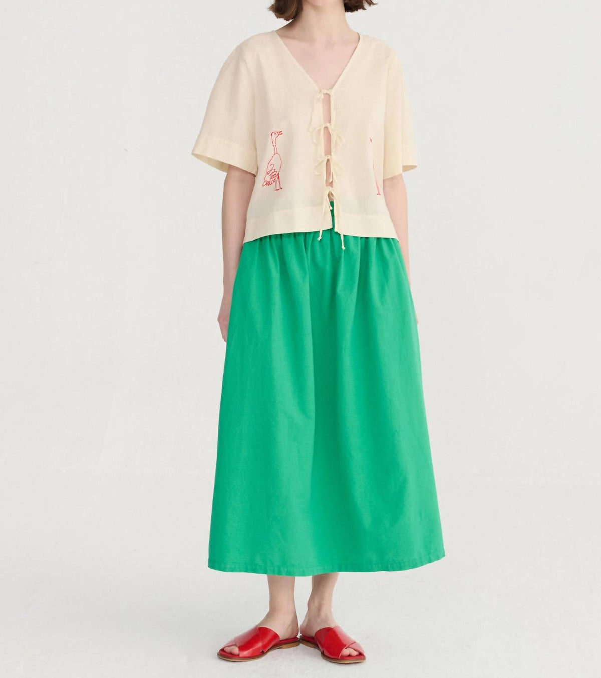Bobo Choses - Recycled Cotton Evasé Midi Skirt