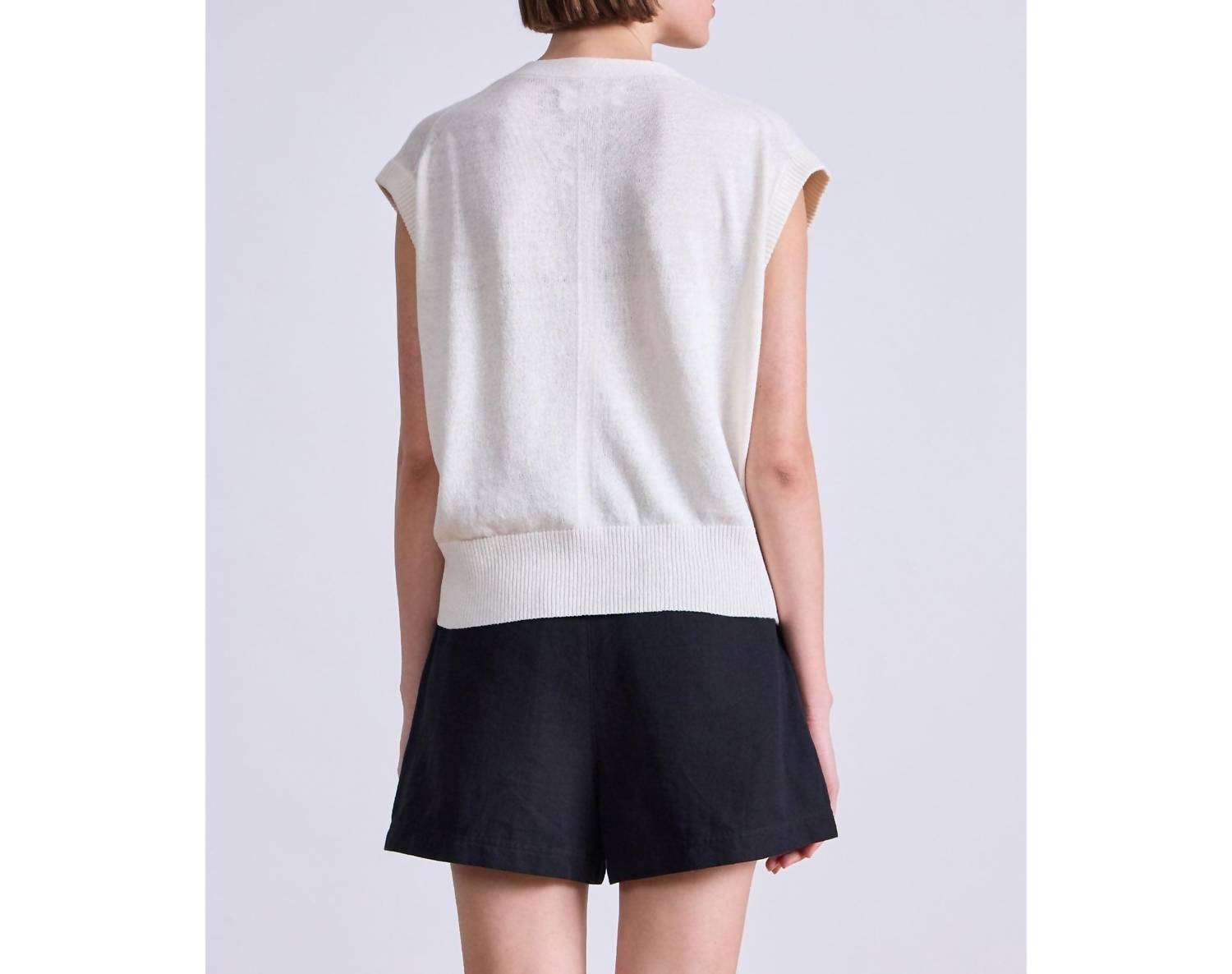 Apiece Apart - Fine Weight Cropped Vest