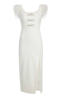 LIKELY Rizzo Midi Dress in white - women's dress - view 4