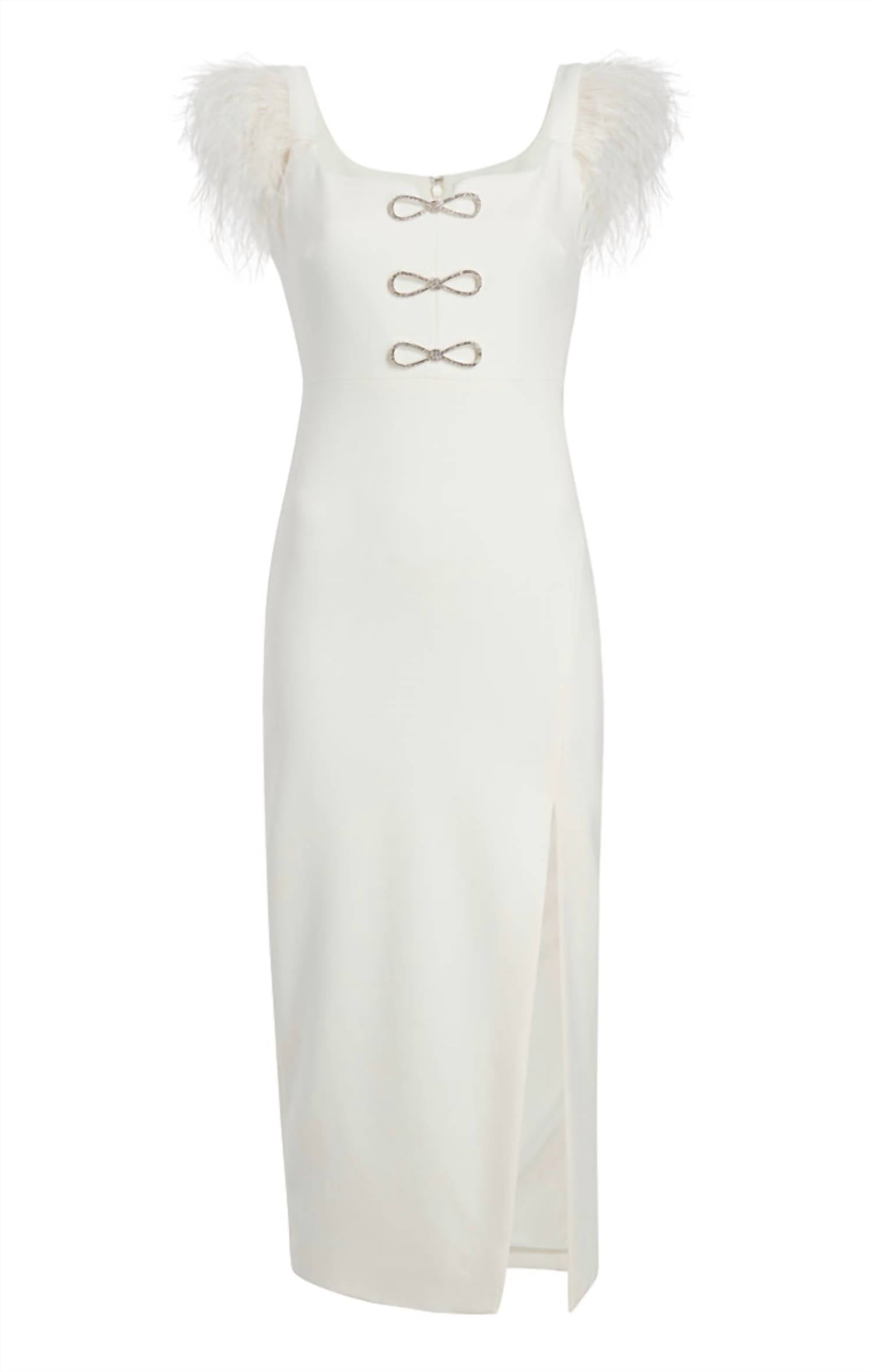 LIKELY Rizzo Midi Dress in white - women's dress - view 4
