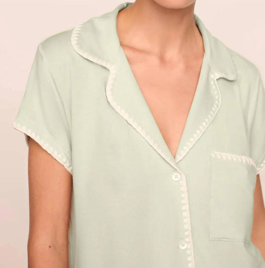 Eberjey - Frida Whipstitch Shortie Pajama Set