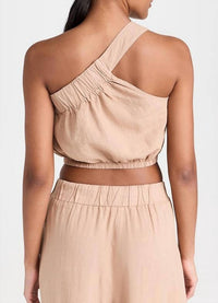 Stateside - Linen One Shoulder Top