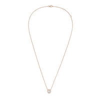 Diana M Jewels - 2.00 Ct Lab-grown Round-shaped Diamond Bezel Pendant Necklace