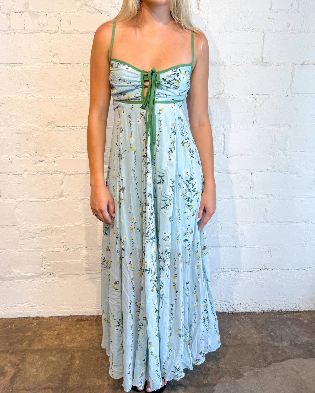 Olivaceous - Monica Printed Maxi Dress