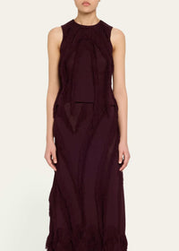 Ulla Johnson Bonnie Sleeveless Knit Top in mahogany - women's blouse