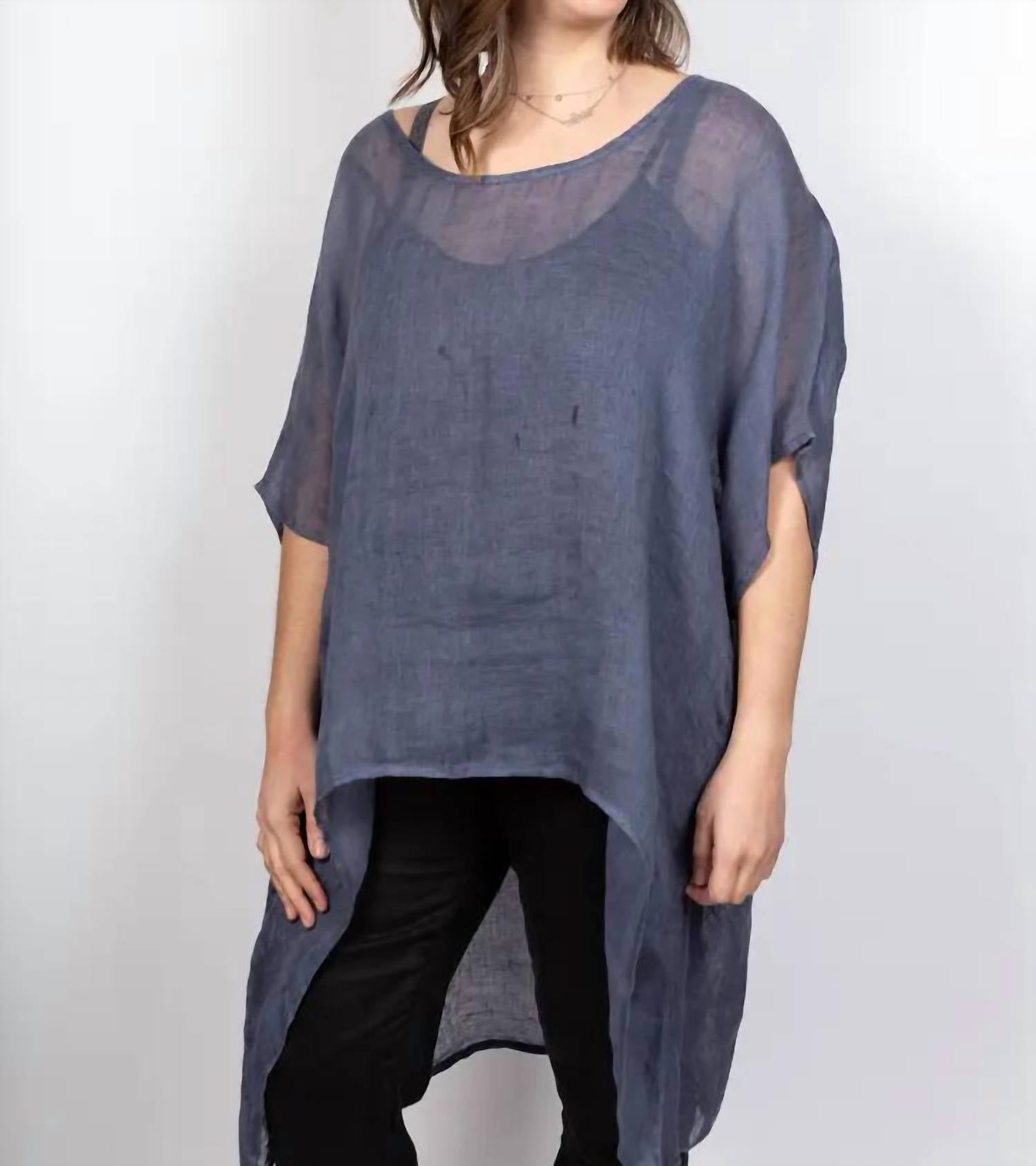 Umgee - V Neck Kaftan Tunic