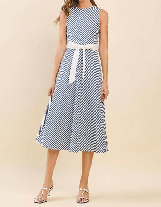 Tcec - Striped Midi Dress
