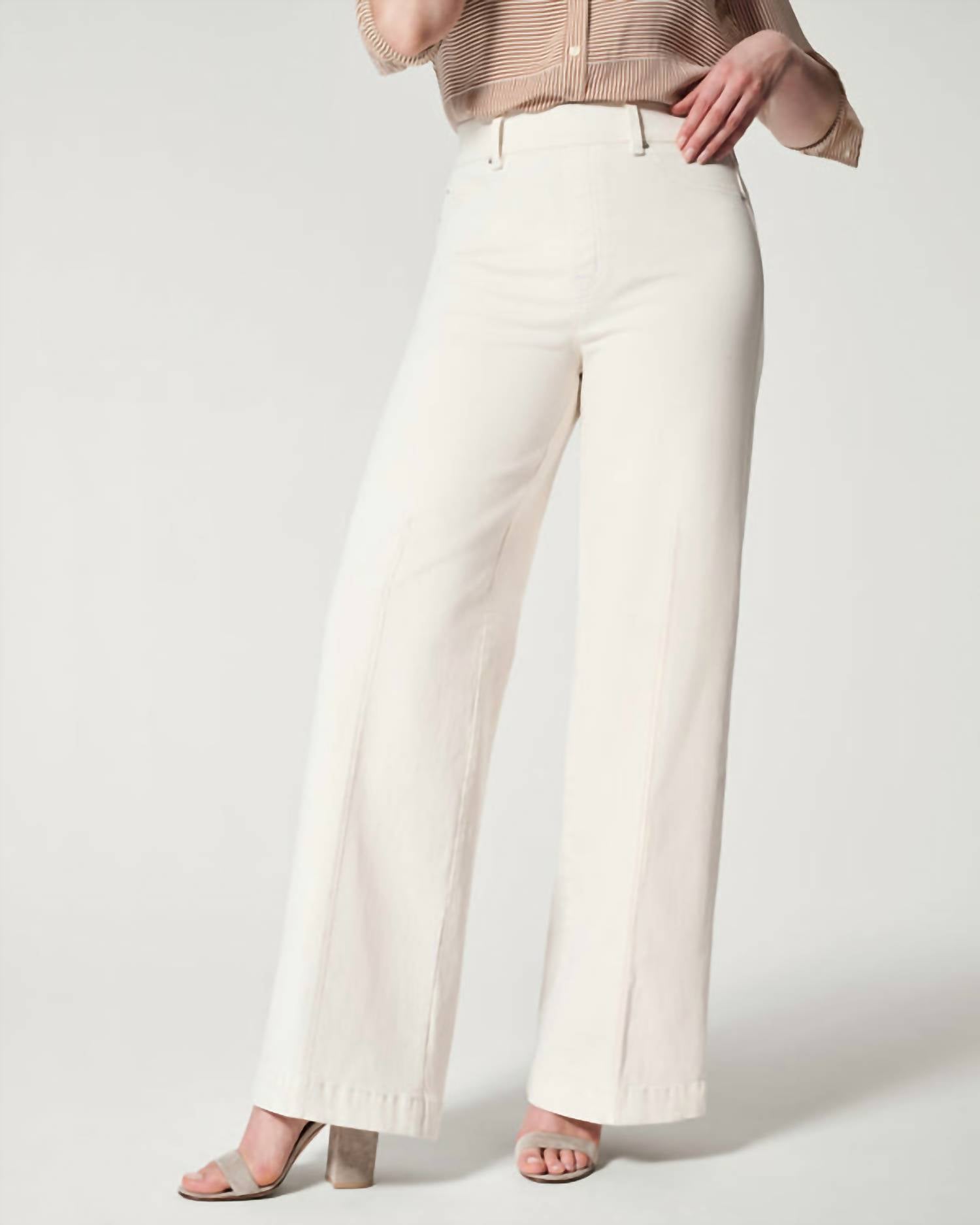 Spanx - Seamed Front Wide Leg Jeans