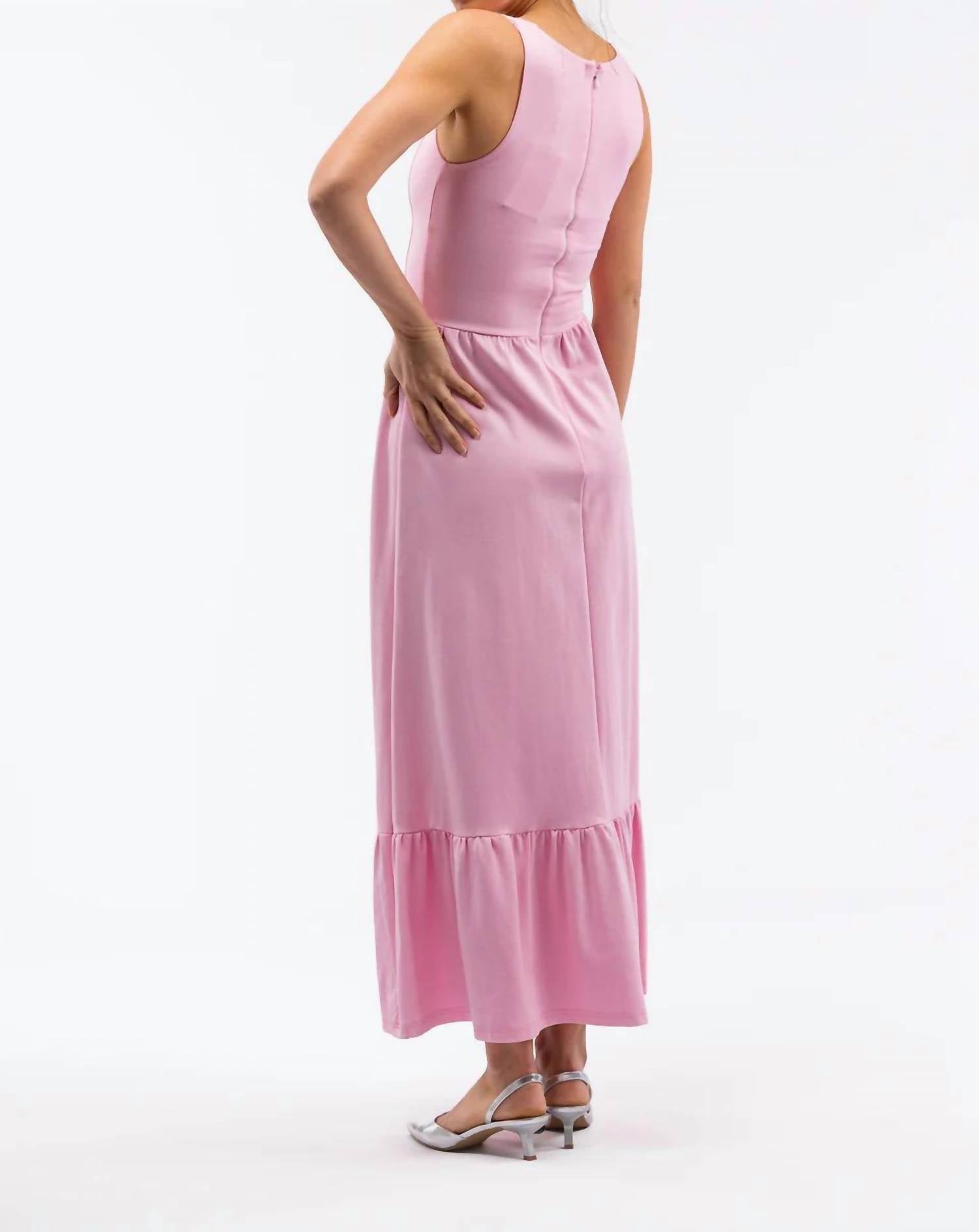 SMITH & QUINN Bernadette Ponte Dress in light pink 1 - women's dress - detail view