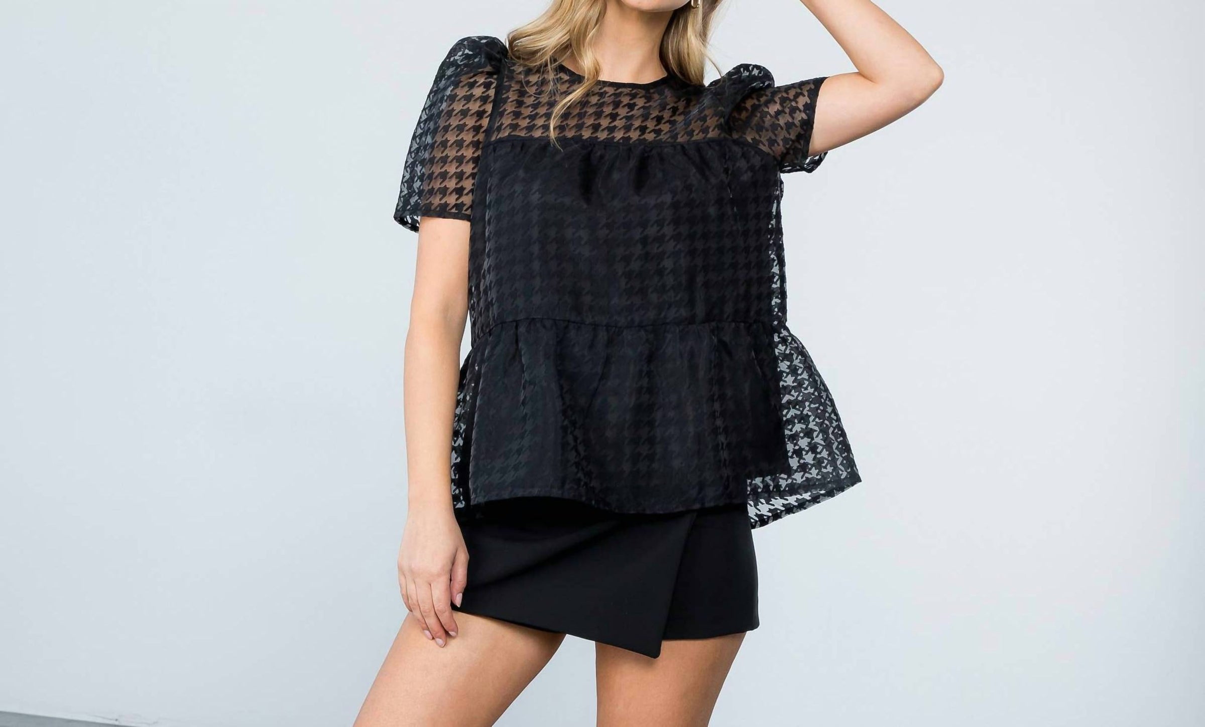 Thml - Mesh Short Sleeve Top