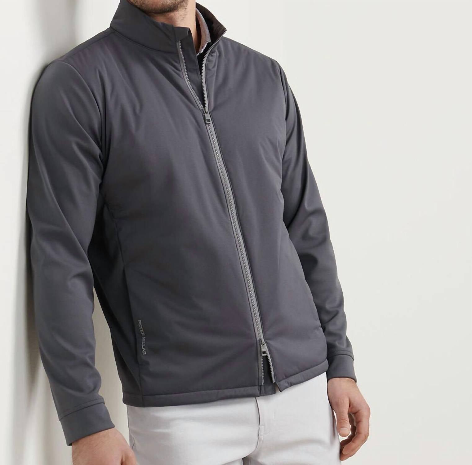 PETER MILLAR Merge Hybrid Jacket in irdim iridium - men's jacket