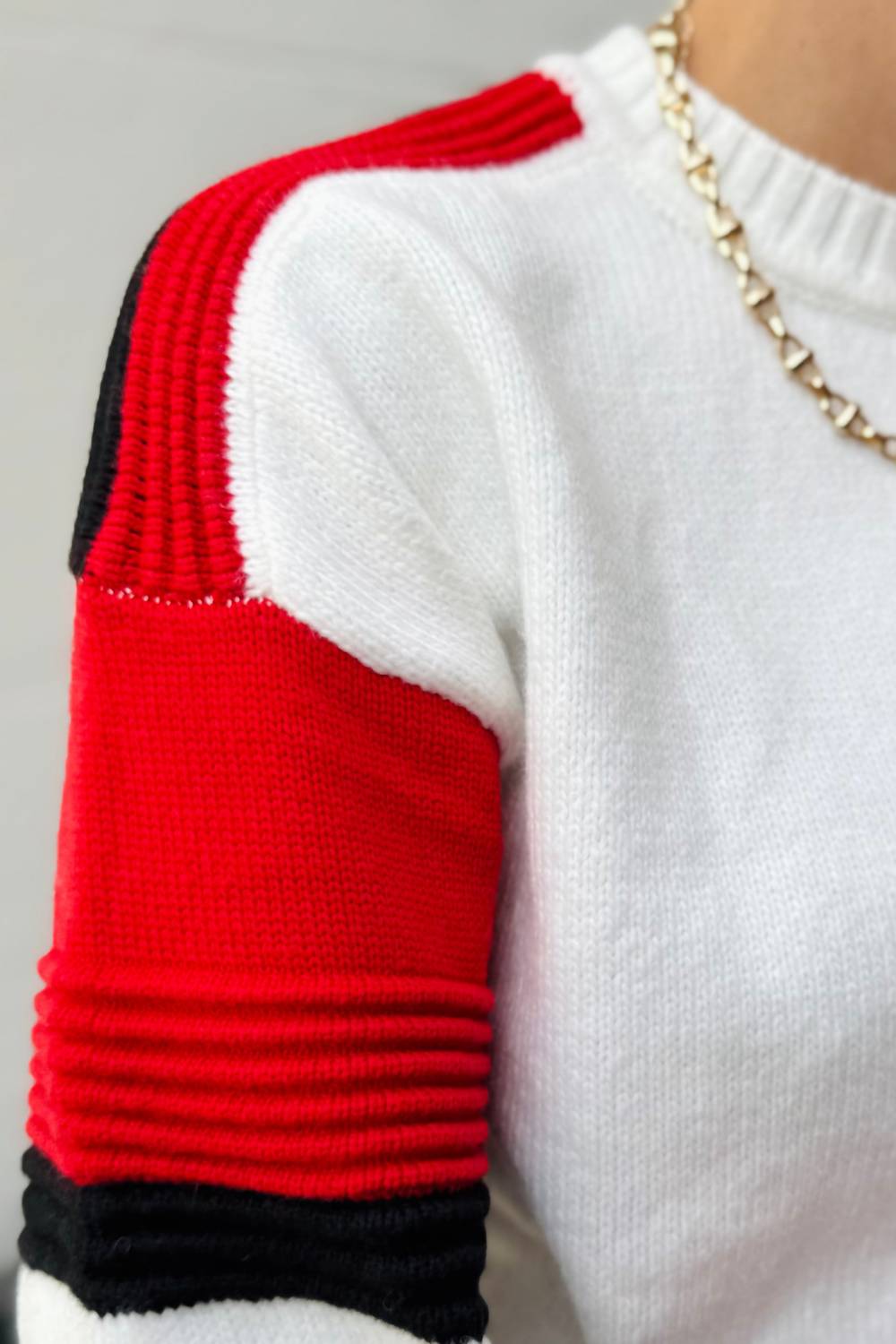 Sanctuary - Sporty Stripe Crewneck Sweater
