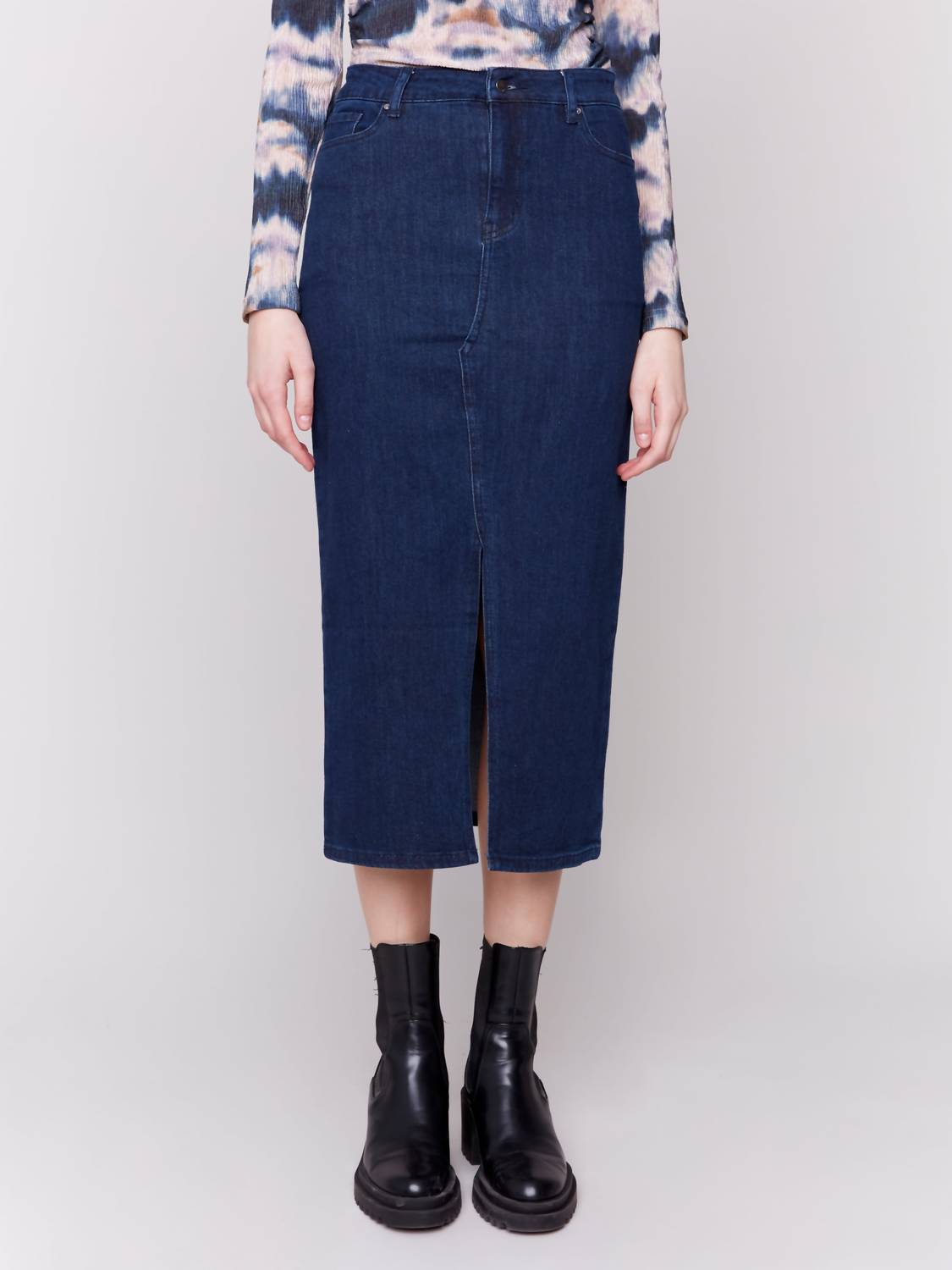 Charlie B - Long Denim Skirt