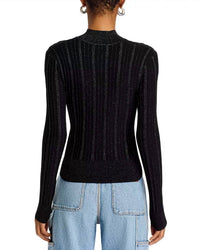 Steve Madden - Pamela Metallic Cable Knit Sweater