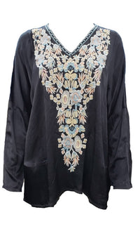 Johnny Was - Women's Birdy Satin Blouse