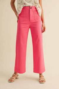 &Merci - High Waist Cropped Wide Leg Pants