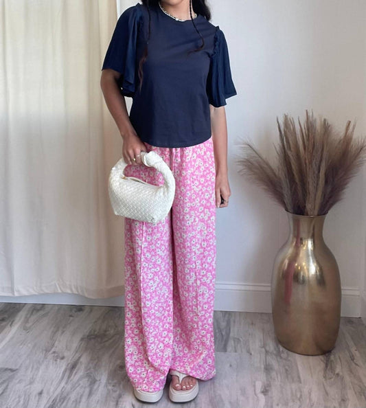 Frnch - Brittany Floral Wide Leg Pants