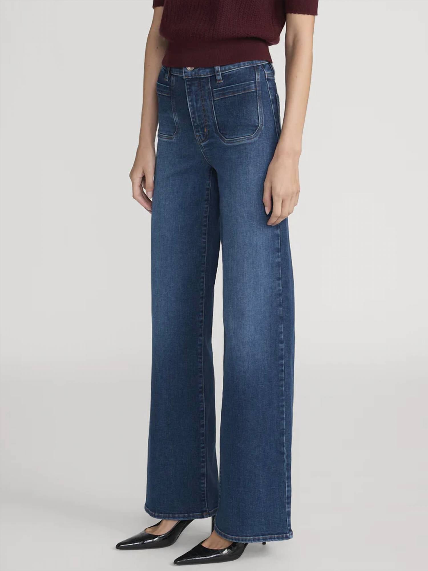 Frame - Le Slim Palazzo Modernist Pocket Jeans