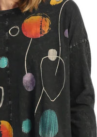 Jess & Jane - Jolly Mineral Washed Cotton High Low Top