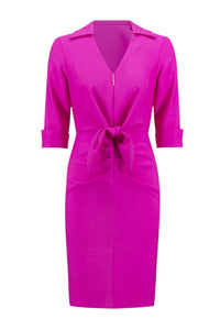 Joseph Ribkoff - VNECK COLLARED DRESS