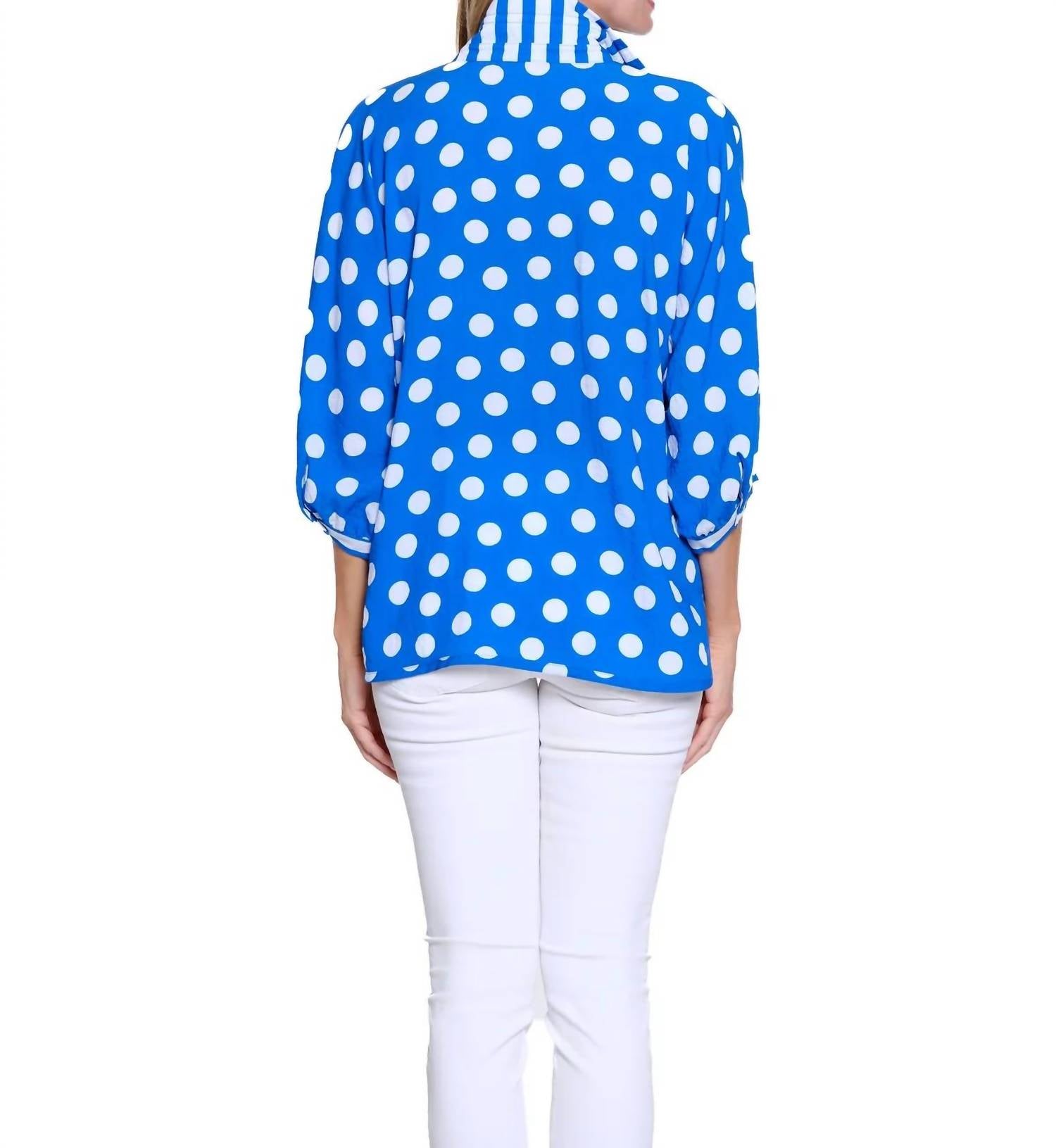 Multiples - Polka Dot Dolman Sleeve Top