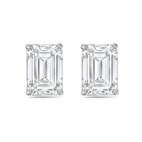 Diana M Jewels - 1.5 Cts Lab Grown Emerald Cut Stud Earrings