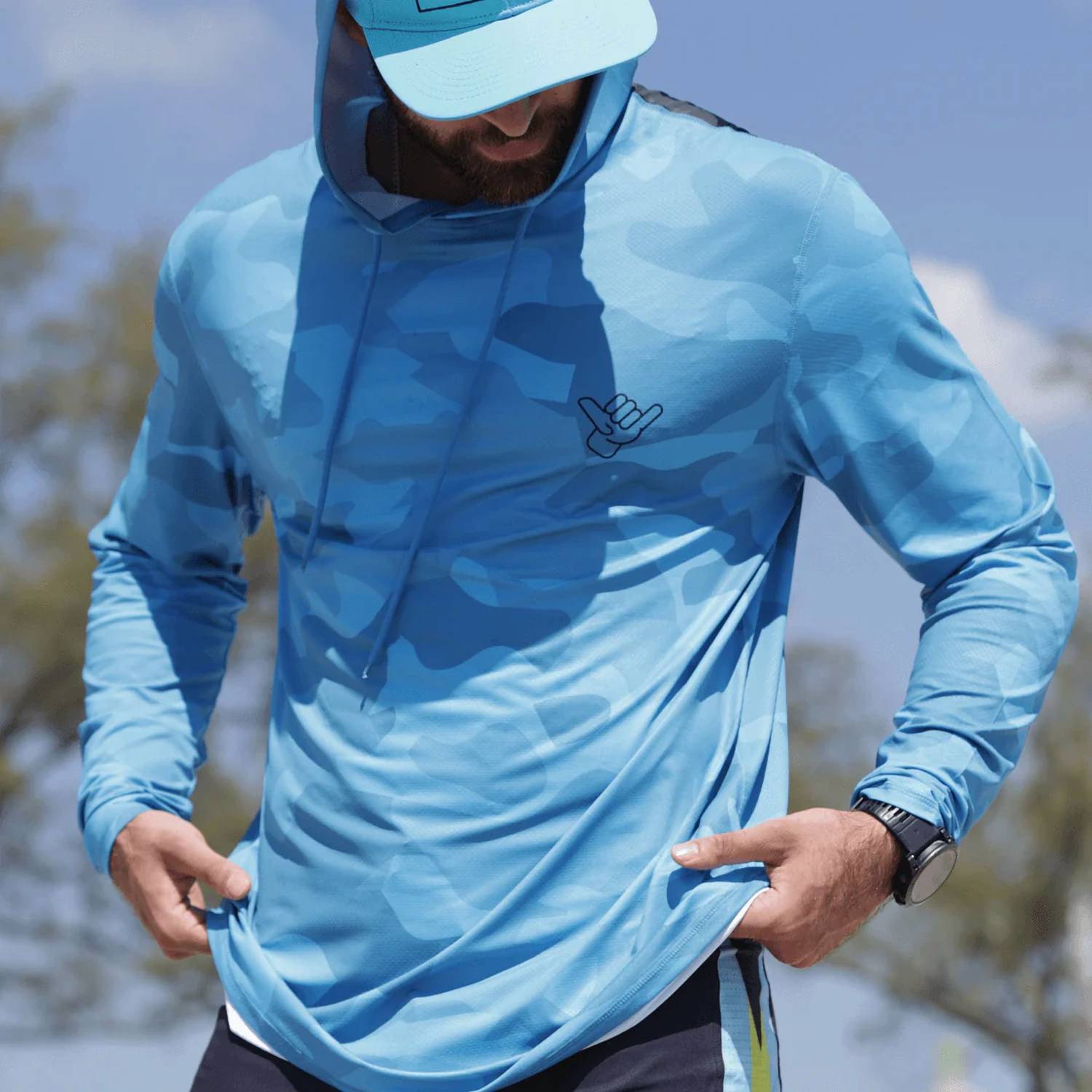 Shaka Kai - Long Sleeve Hooded Performance Shirt