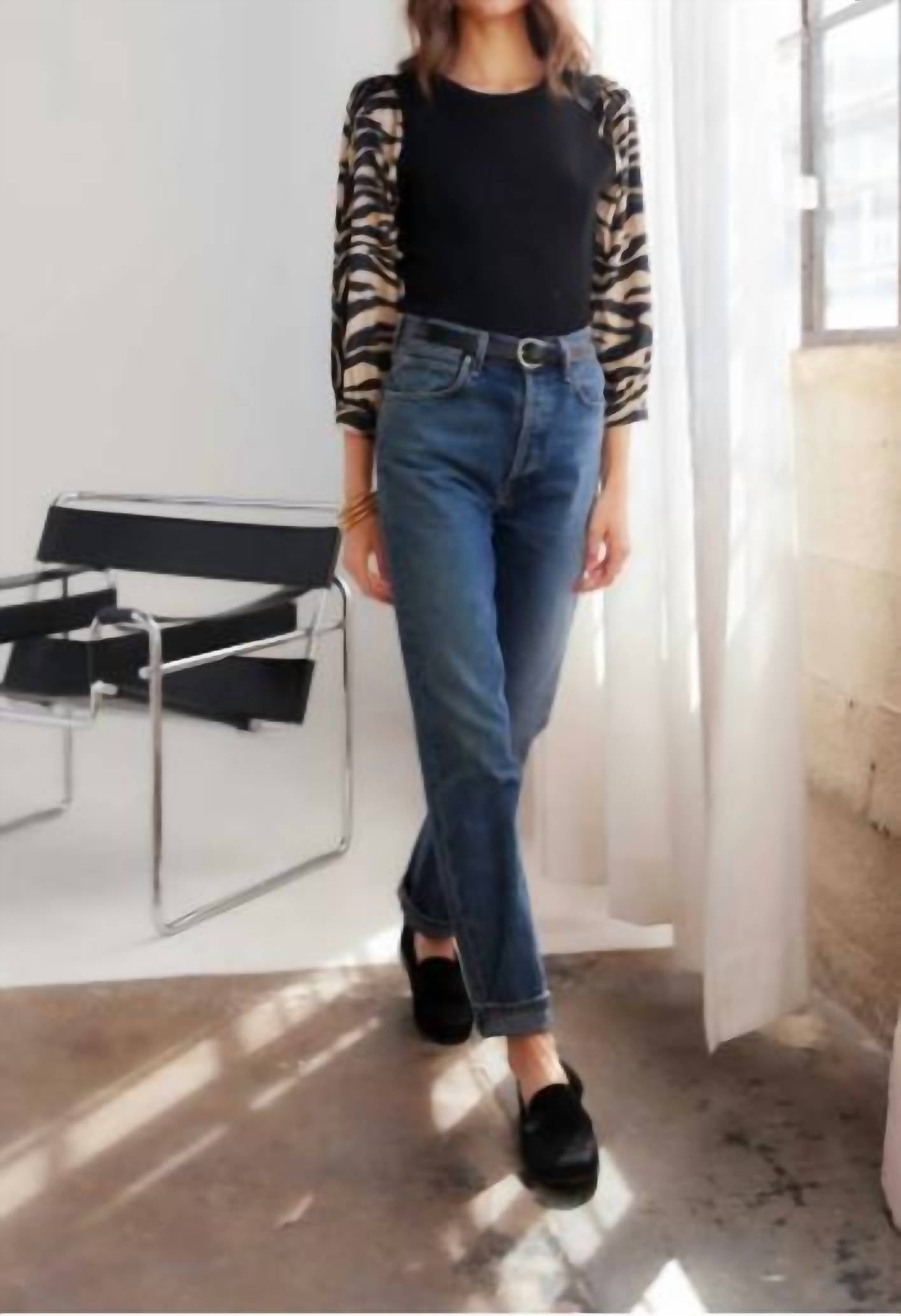 Fifteen Twenty - Contrast Lory Velvet Top